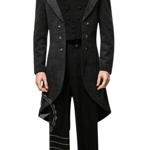 Neo-Ludwig Victorian Gothic Steampunk Tailcoat Jacket — Men’s L
